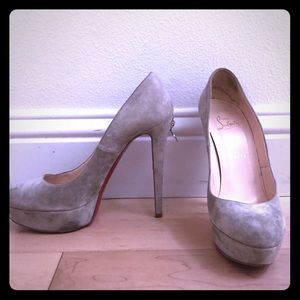 Christian Louboutin Bianca suede heel